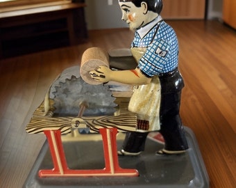 Wood Worker Tin Toy - 1950’s