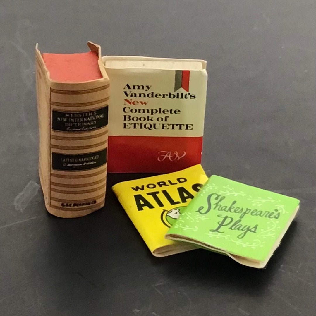 Miniature Doll House Books Etsy