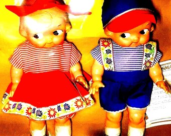 【1974 USA vintage】Campbell kids doll Authentic Campbell's Soup Kids Dolls [rubber] With Original