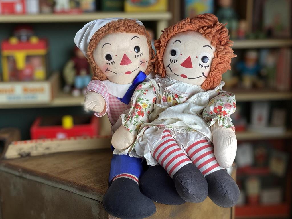 ヴィンテージ 19インチ ジョージーン ラガディ・アン＆アンディ人形
