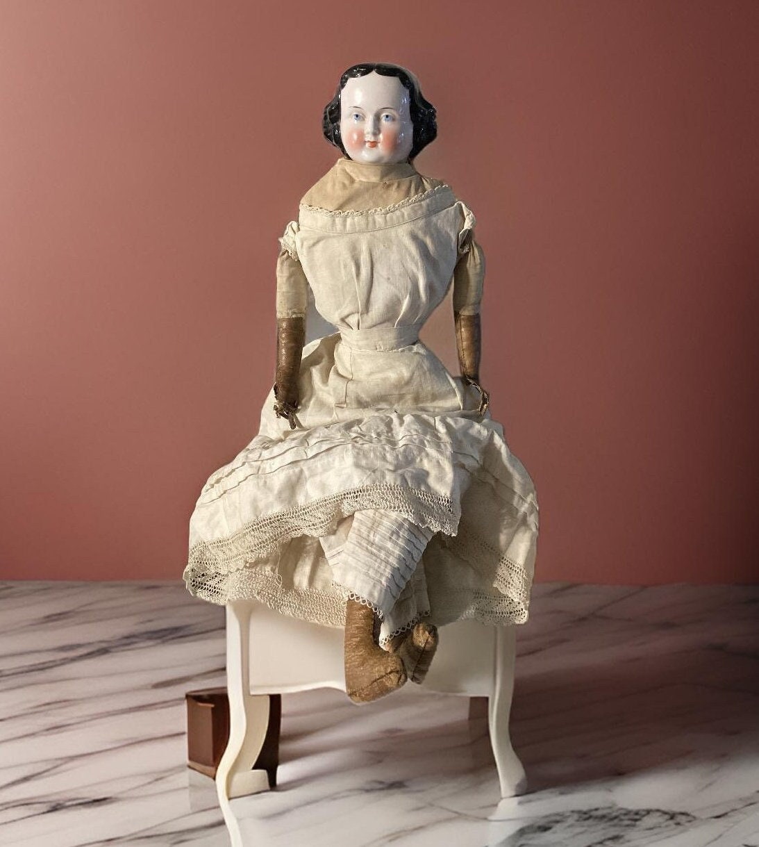フラットヘッドチャイナドール - 1860 年代 - Etsy 日本