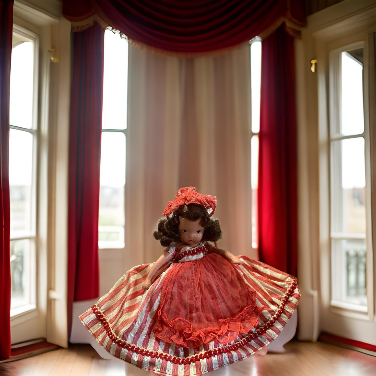 Vintage Nancy Ann Storybook Doll – Wednesday's Child, Bisque Doll