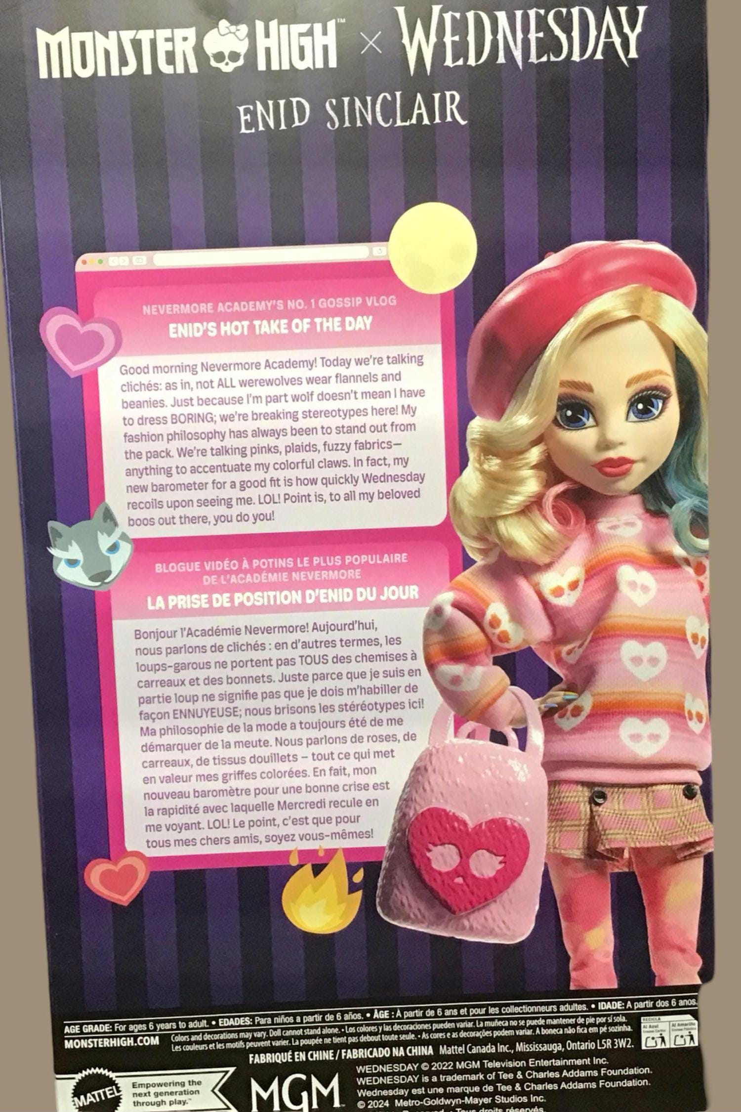 Monster High's Wednesday Enid Sinclair - Etsy