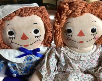 ヴィンテージ ラガディ アン アンド アンディ ポストカード #box1