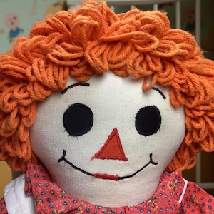 Charming Homemade Raggedy Ann Doll - 27-Inch - 1970’s