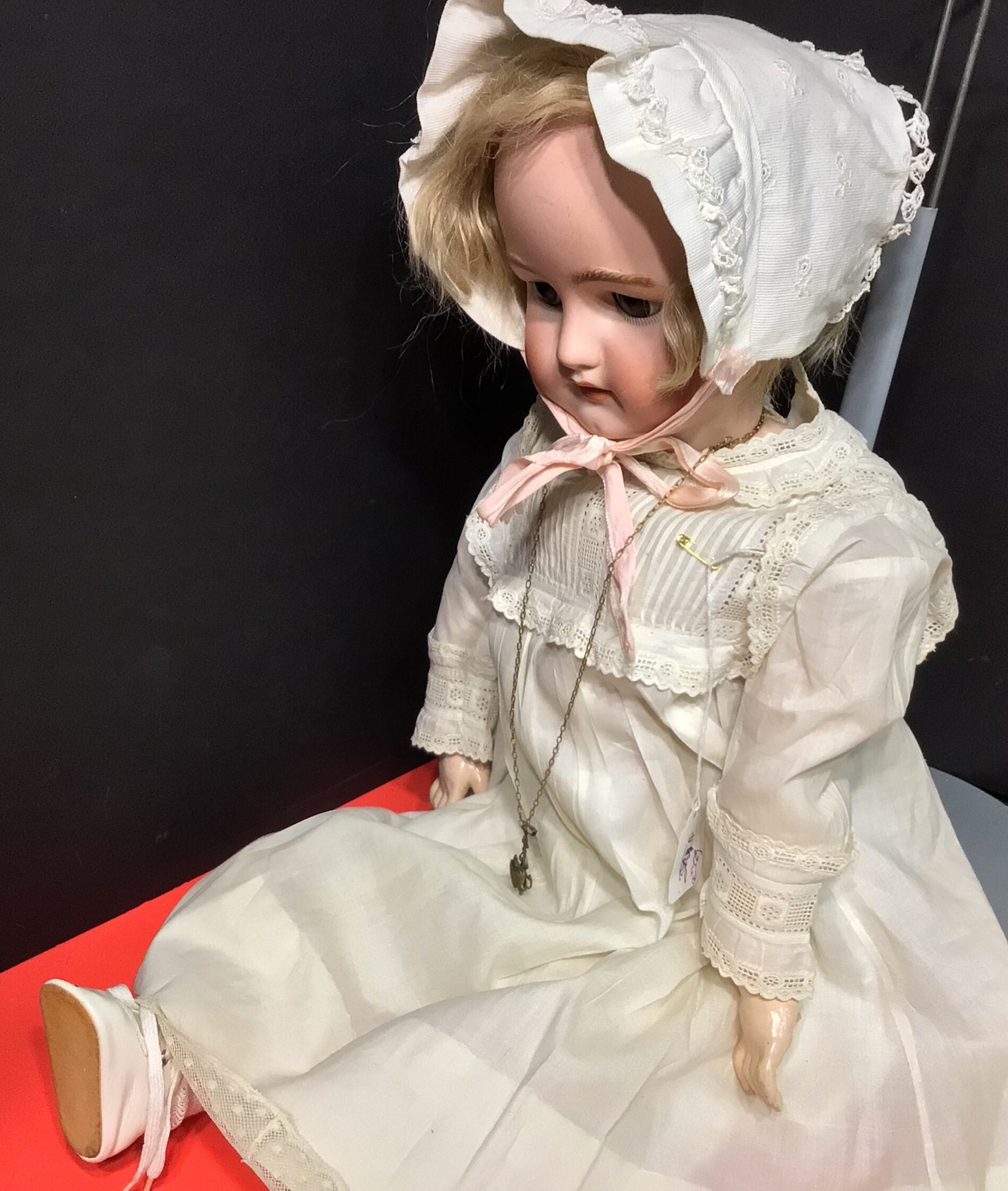 Antique 1880th Simon & Helbig Germany Victorian Bisque Head