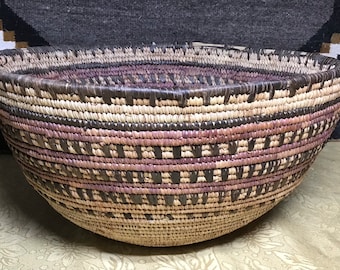 Hopi Indian weaved basket, Mesa two, circa 1970