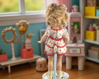Vintage 17-inch Composition Shirley Temple Doll by Ideal – Red