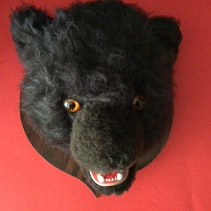 Mounted Toy Grizzly Head