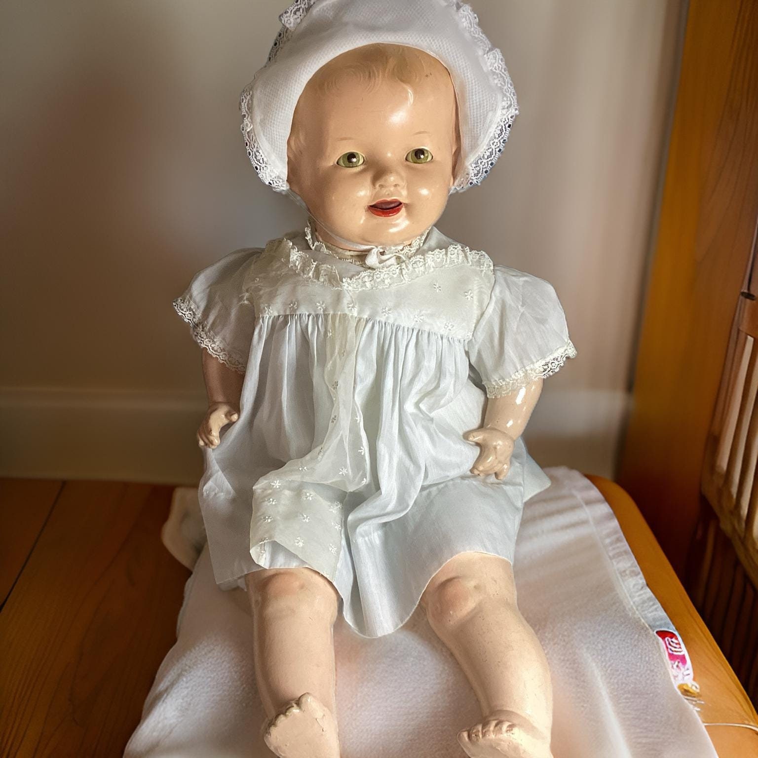 1930s-1940s アンティーク ベビーバニーラトル セルロイド｜美術品 