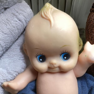 Vinyl Kewpie made in Taiwan 1960’s - Marked “9”