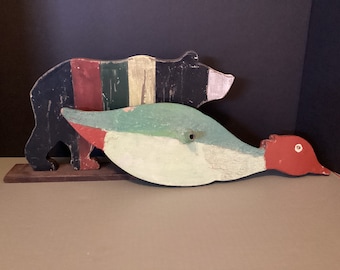 Wooden Bear and Duck