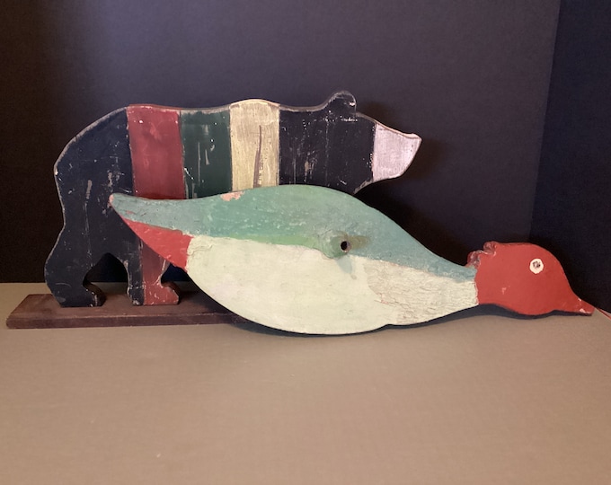 Wooden Bear and Duck