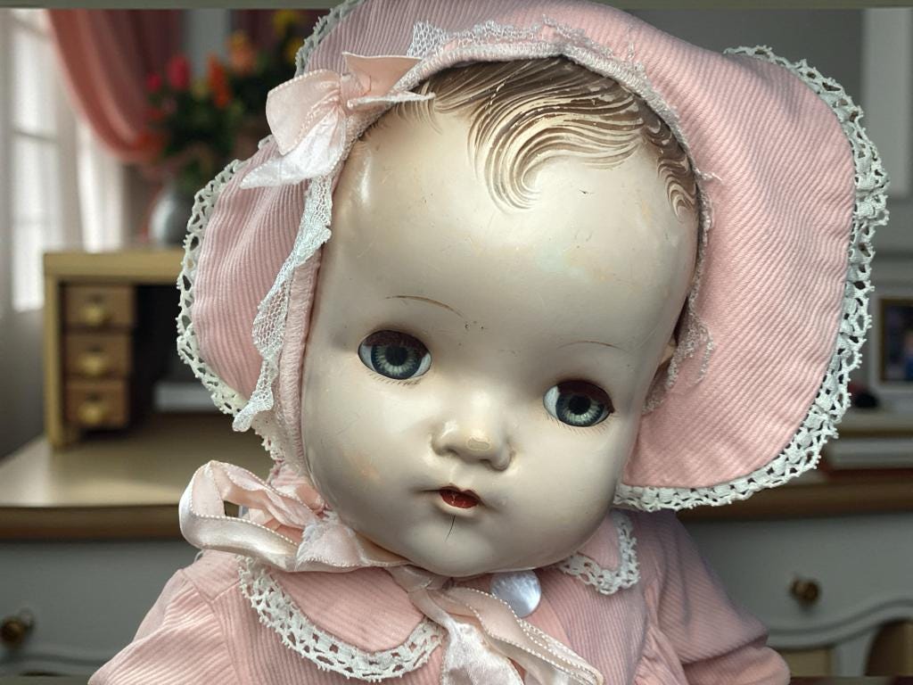 Antique Composition Baby Doll – 1930s Pink Ensemble, 22-inch - Etsy