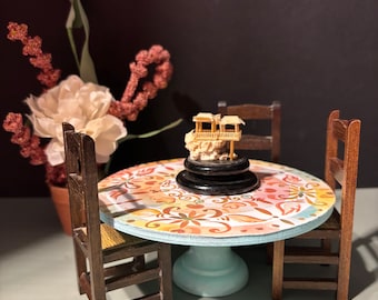 Atyhao Sedia In Miniatura 1:12 – Mobili In Legno Per Casa Delle Bambole - 3