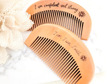 Engraved labor comb, labor natural birth tool, empowered birth, pregnancy and birth affirmation, expecting mom gift birth prep