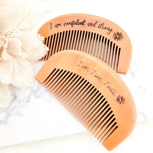 Engraved labor comb, labor natural birth tool, empowered birth, pregnancy and birth affirmation, expecting mom gift birth prep