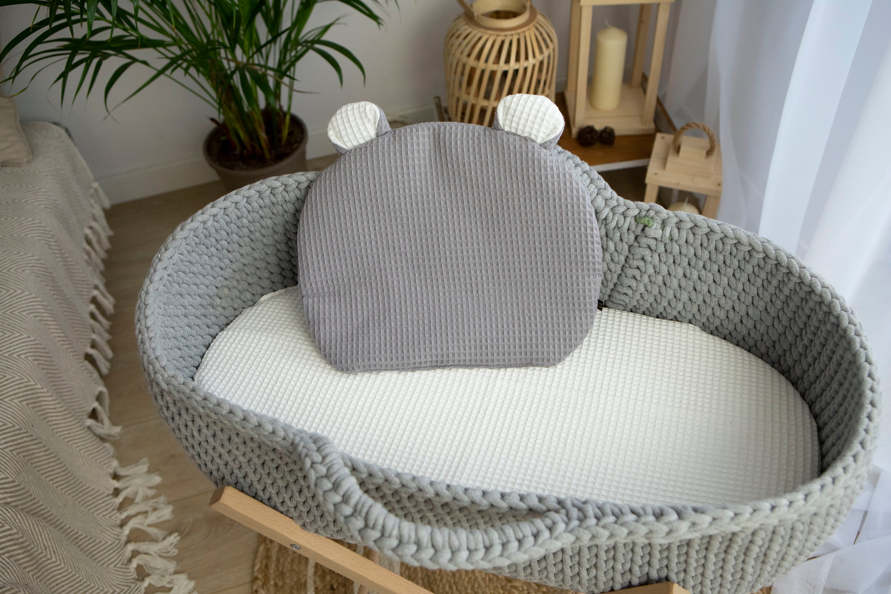 Teddy Bear Pillow Grey - Etsy