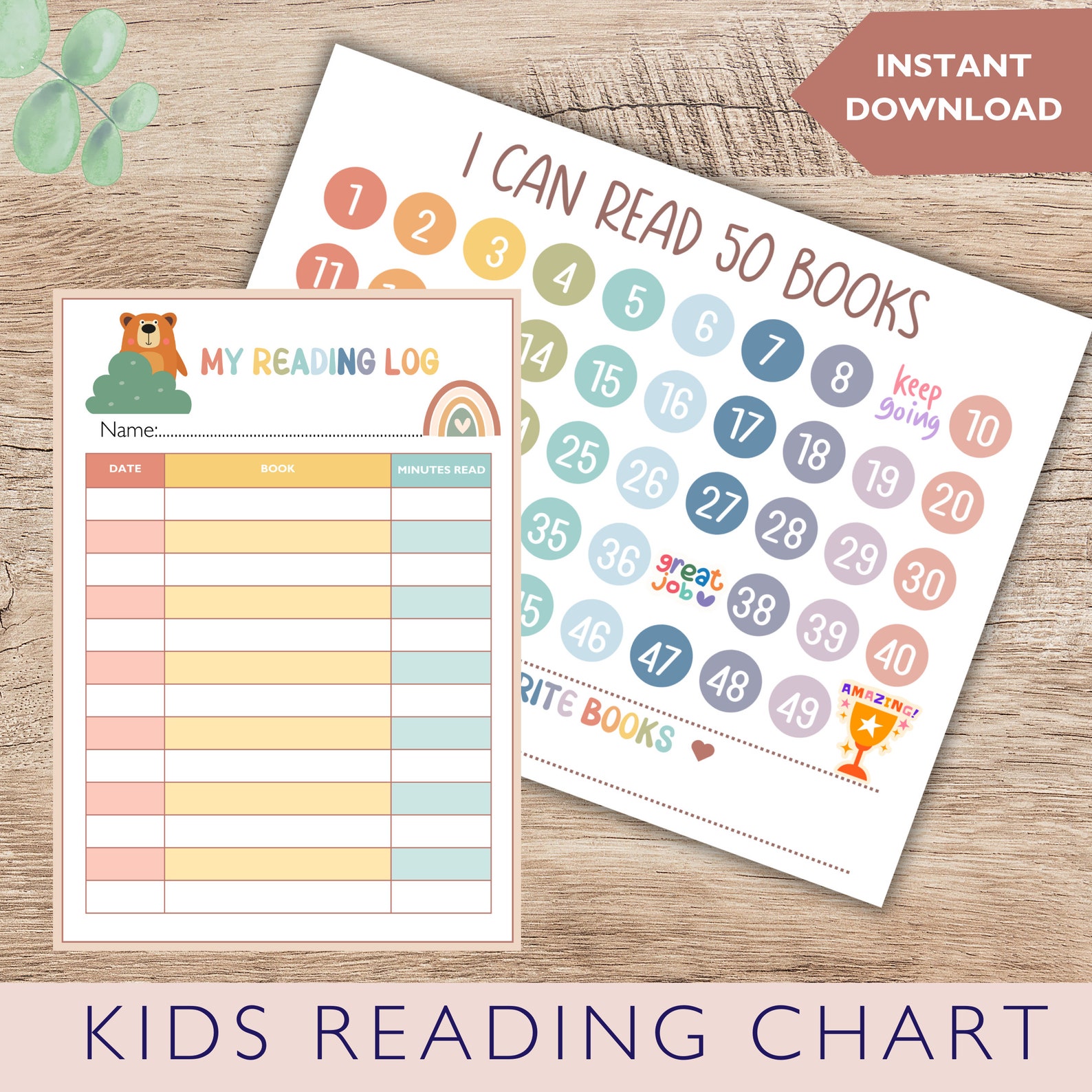 Kid Reading Tracker Printable Reading Challenge Reading Chart Printable ...
