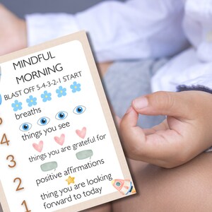 Mindful Morning Poster Mindful Moments Kids Mindful Poster Kids ...