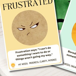 Emotional Regulation Kid Emotion Card Social Psychology Feeling Card Zone of Regulation Calming Corner Anxiety Relief Therapy Tool Counselor