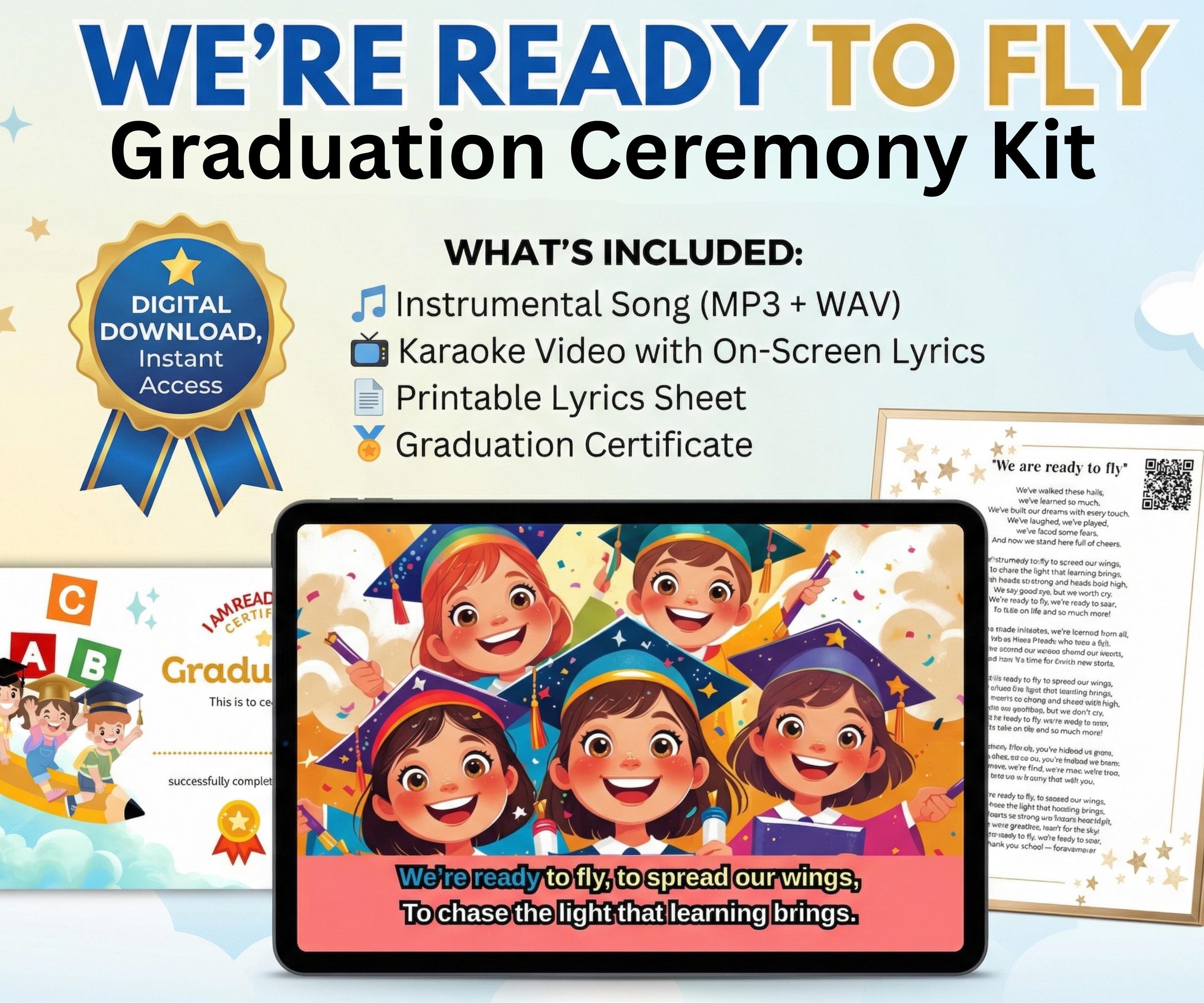 Kindergarten graduation song, a joyful end-of-year celebration.