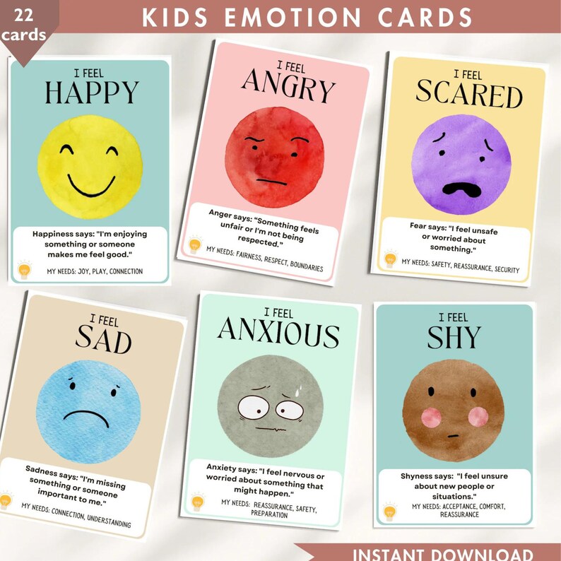 School Counselor Mental Health Bundle Emotional Regulation Kid Mental Wellness Teacher Resources Social Worker Mental Wellbeing Therapy Card