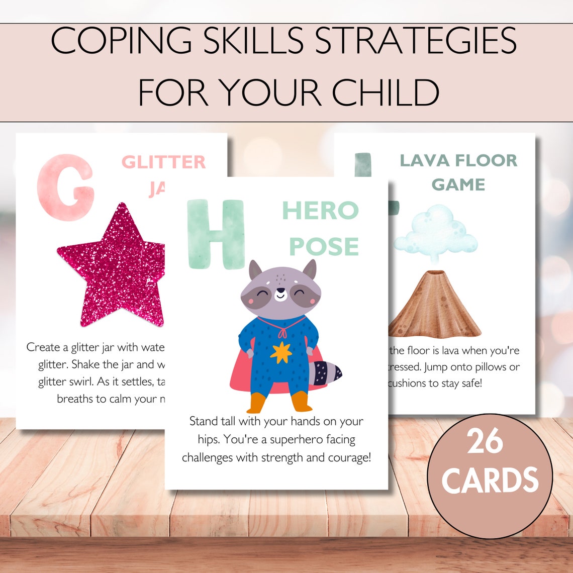 ABC Coping Skills Alphabet Kid Coping Skills Strategies School Etsy