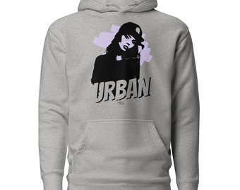 Unisex gray hooded sweatshirt -