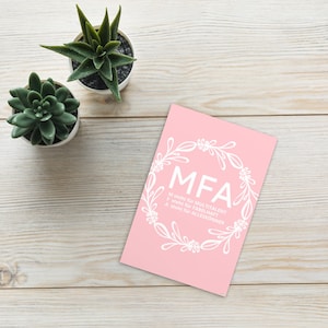 MFA Geschenkkarte und Grußkarte