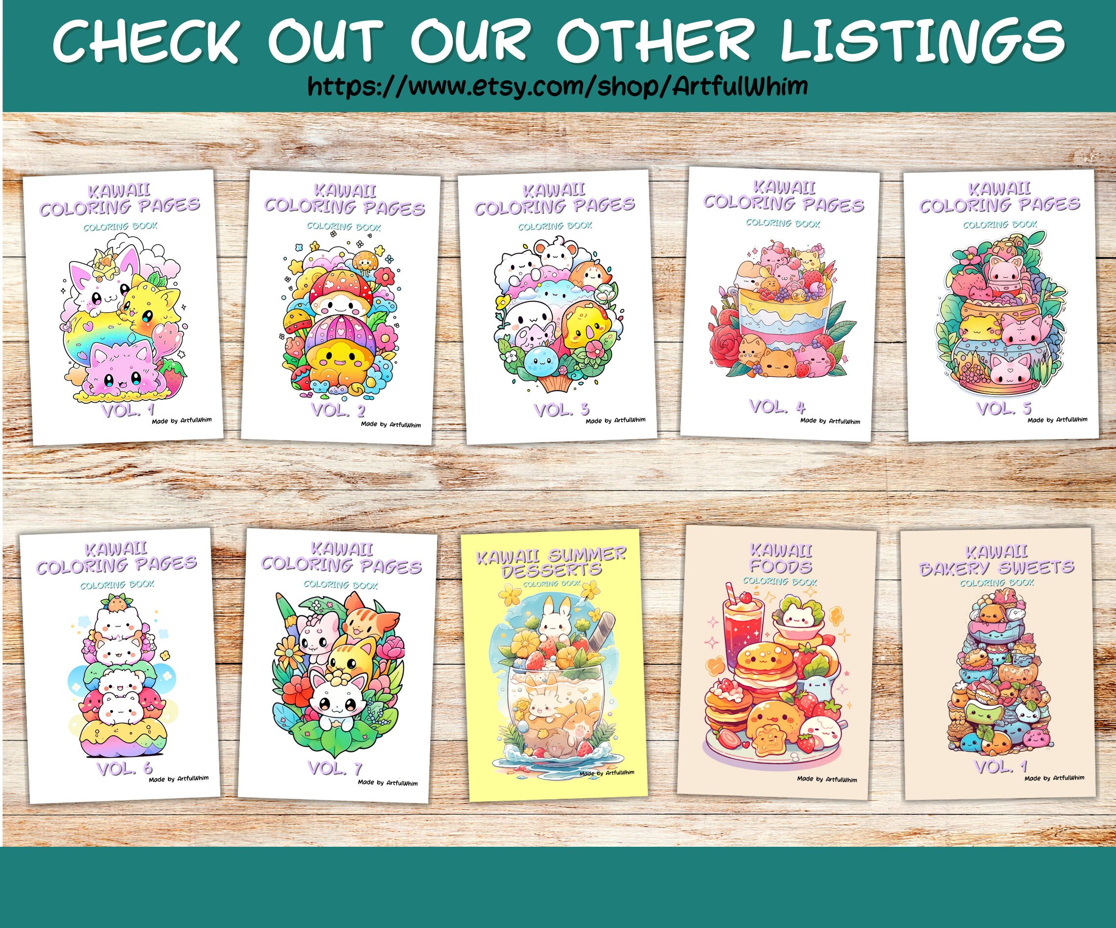 10 Blank Canvas Coloring Pages Book, Adults, Kids, Instant Download