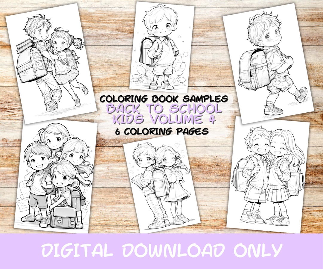 6 Samples Back to School Kids Volume 4 by Artfulwhim, Kids, Adults ...