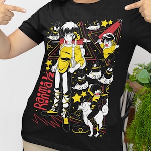 Unisex Ranma Saotome Anime T-Shirt, Genma Panda Manga Shirt