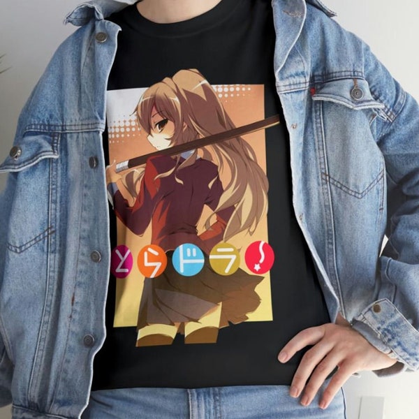 Toradora Shirt, Taiga and Ryuuji, Taiga Aisaka Shirt, Ryuuji takasu, Anime Shirt, Aisaka taiga shirt, Toradora Hoodie, Kawaii
