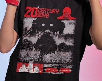 ユニセックスTシャツ みんな友達 - 20世紀少年 浦沢直樹 Tシャツ 20