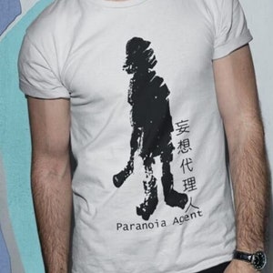 Anime PARANOIA AGENT Shirt, Mousou Dairinin Shirt, Paranoia Agent Lil Slugger | Paranoia Agent Fan Tees | Paranoia Agent Boy with Bat Shirt