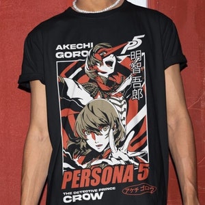 Persona 5, Goro Akechi, Shin Megami Tensei, Game Gift, Gaming Shirt, Anime T-Shirt, Manga Shirt, Gift for Gamer,Online Gamer Gift Video Game