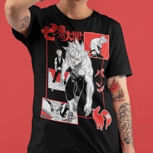 Nanatsu no Taizai T-Shirt, The Seven Deadly Sins Shirt, Anime Shirt, T Shirt, Manga, Meliodas, Ban, Escanor, T-Shirt, Aesthetic, Unisex Tee