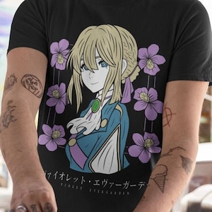 Unisex Shirt, Violet Evergarden Shirt, Anime Shirt, Aesthetic, Grunge, Cute, Kawaii, Pastel Goth, Sweatshirt, Japanese T Shirt, Anime Gift