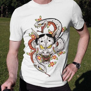 Unisex Yakuza Majima Tattoo Hannya Gaming T-Shirt, Mad Dog of Shimano Shirt