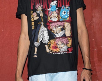 Fairy Tail Natsu Dragneel Shirt, Gray Fullbuster, Gajeel