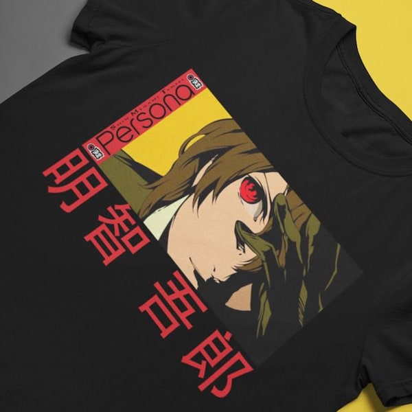 Persona 5, Goro Akechi, Shin Megami Tensei, Game Gift, Gaming Shirt, Anime T-Shirt, Manga Shirt, Gift for Gamer,Online Gamer Gift Video Game