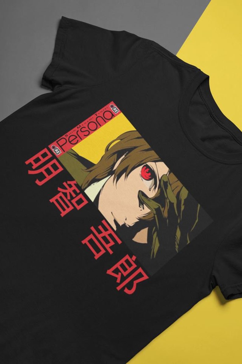 Persona 5, Goro Akechi, Shin Megami Tensei, Game Gift, Gaming Shirt, Anime T-Shirt, Manga Shirt, Gift for Gamer,Online Gamer Gift Video Game image 1