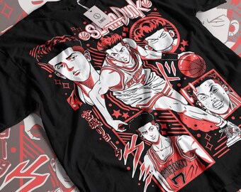 スラムダンク Tシャツスラムダンクチームバスケットボールアニメ