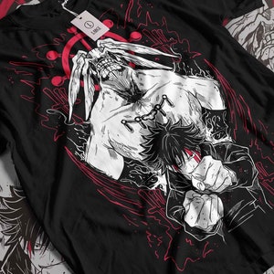 Unisex Horror Manga Creepy Girl T-Shirt, Dark Anime Gothic T-Shirt, Manga Gothic T-Shirt Inactive