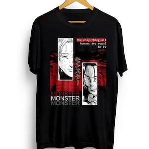 Monster Johan Liebert Kenzo Tenma Unisex Shirt , Monster Anime Shirt Fan Art Mystery Manga, Gift for manga fan,Anime shirt, Gifts shirt