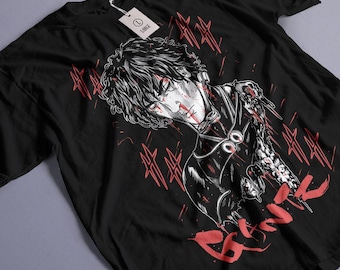 GANTZ 玄野計 Tシャツ ブラック ユニセックス ガンツ 玄野計 アニメ Tシャツ、マンガオタクシャツ
