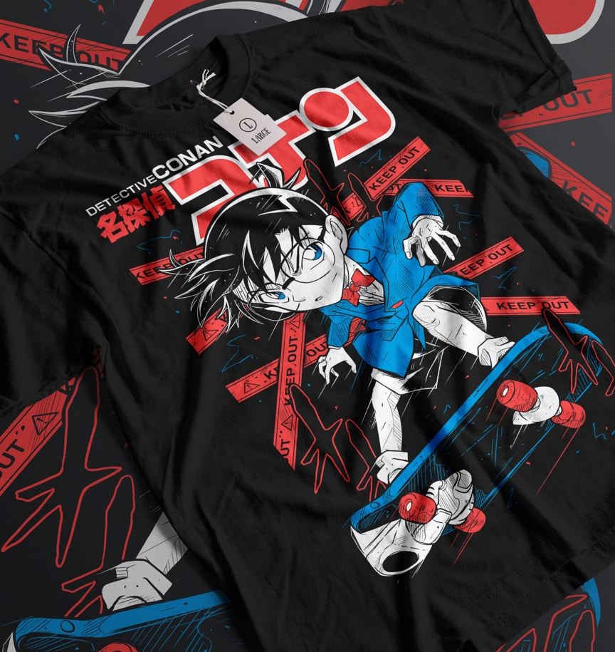 ヴィンテージ 90 年代の名探偵コナン アニメ T シャツ - Etsy 日本