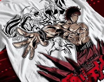 baki T-shirt, baki hanma T-shirt, baki the grappler T-shirt, yujiro hanma T-shirt, yujiro T-shirt, manga T-shirt, anime T-shirt