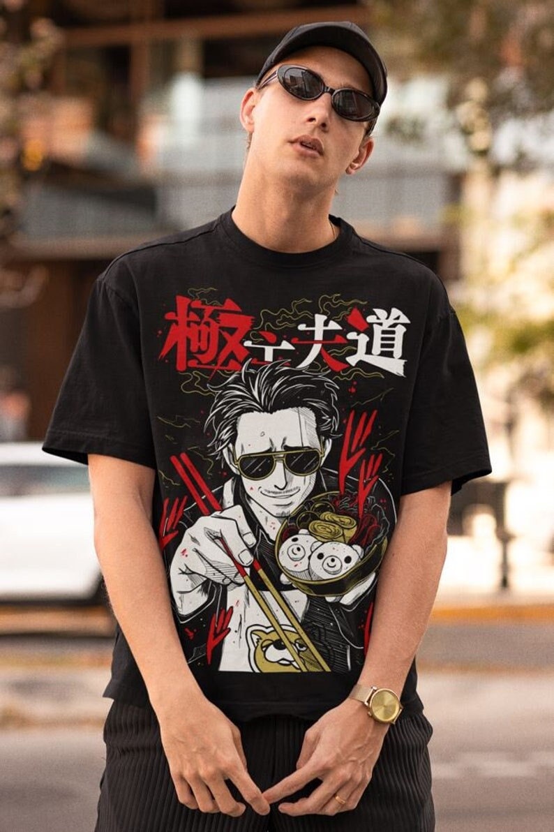 Japanese Oversized T-shirt Yakuza Tshirt Streetwear Shirt 
